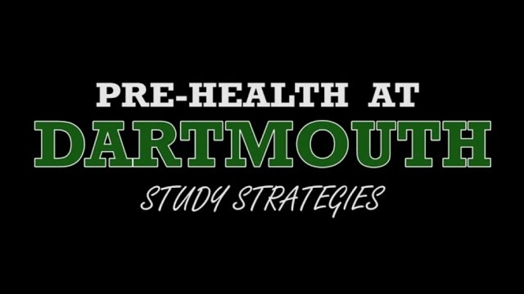 Study Strategy at Dartmouth